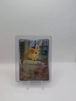 Pokemon Fennekin 080 - Black Star Promo Chaos Rising Pokemon Center Stamped - Image 2