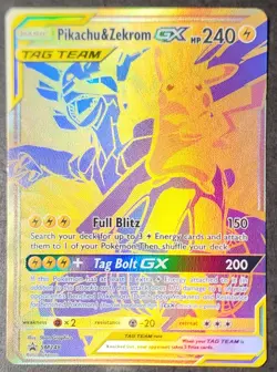 Pokemon TCG S&M Black Star Promo Pikachu & Zekrom GX - TAG TEAM - SM248 - Image 1