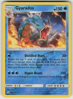 Gyarados 30/181 Holo Rare Team Up Pokemon Reverse Holo Near Mint - Image 1