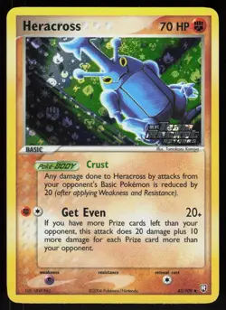 Pokemon Heracross 43/109 Team Rocket Returns Uncommon Reverse Holo Near Mint - Image 1