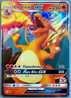 Charizard GX 9/68 (#60 Charizard Stamp) Pokemon TCG Battle Academy Promo Holo - Image 1