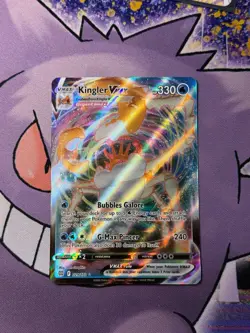 Kingler VMAX Ultra Rare Pokemon - SWSH09: Brilliant Stars 029/172 NM - Image 1