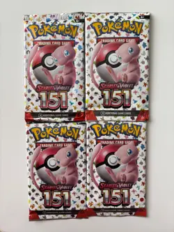 Pokemon TCG Scarlet & Violet 151 - 4x Booster Packs Art Set | See Desc - Image 1