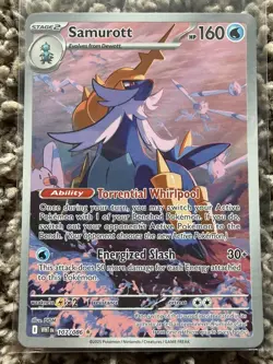 Samurott - 107/086 - Pokemon White Flare Illustration Rare NM - Image 1