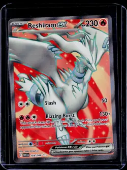 Reshiram ex #158/086 SV: White Flare Pokemon - Image 1