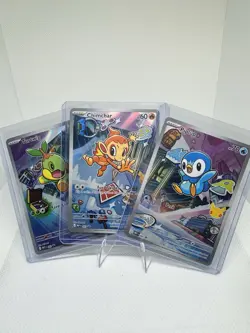 Pokemon TCG 2026 Partner Illustration Series Turtwig, Chimchar, Piplup MINT - Image 1