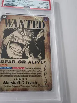 One Piece OP09-093 Emperors in the New World Sp Marshall.D.Teach Wanted PSA 10 - Image 4