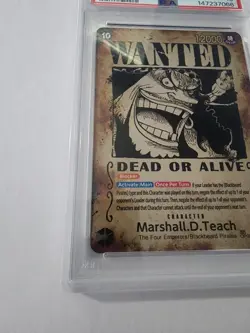 One Piece OP09-093 Emperors in the New World Sp Marshall.D.Teach Wanted PSA 10 - Image 5