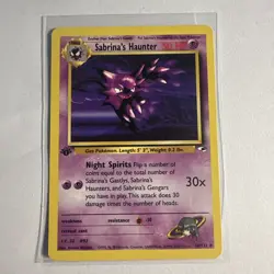 Pokemon Card - Sabrina's Haunter Gym Heroes 58/132 1st Edition Uncommon - Image 1
