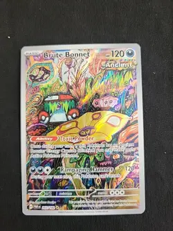 Pokemon Brute Bonnet 207/182 Sv04: Paradox Rift Illustration Rare Holo - Image 1