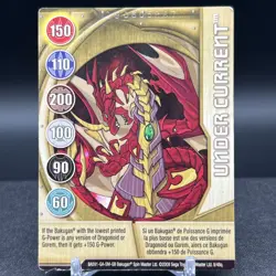 Under Current 9/48q BA591-GA-SM-GB Gold Gate Bakugan Battle Brawlers Card - Image 1