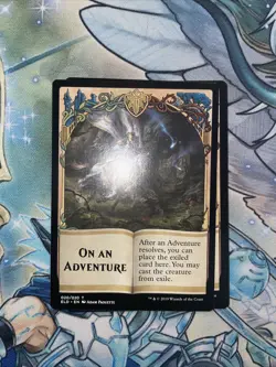 on an adventure emblem 020/020 token throne of eldraine - Image 1