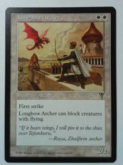 Longbow Archer *Uncommon* Magic MtG x1 Visions SP - Image 1