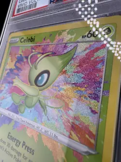 2020 POKEMON SWORD & SHIELD VIVID VOLTAGE #009 CELEBI PSA 10 - Image 3