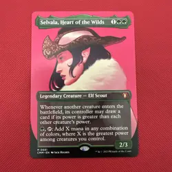 Selvala, Heart of the Wilds (Borderless) - Commander Masters (CMM) - Image 1