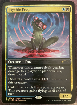 PSYCHIC FROG | FOIL | SECRETS OF STRIXHAVEN STORE CHAMPIONSHIP TOP 8 PROMO | MTG - Image 1