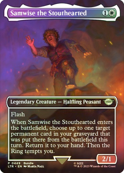 MTG - Samwise the Stouthearted - Foil - Borderless - Lord of the Rings - Magic - Image 1