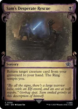 MTG - Sam's Desperate Rescue - Silver Foil - Lord of the Rings - Magic - Image 1