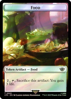 MTG - Smaug / Food Token (v2) - Surge Foil - Lord of the Rings - Magic - Image 2