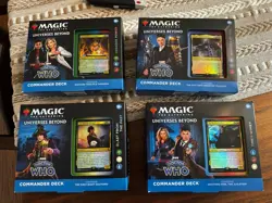 MTG Doctor Who Universes Beyond Commander Deck Set of 4 Sealed Magic - Image 1
