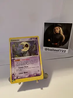 Lunatone 8/100 - Pokemon TCG - Sandstorm - Vintage Holo - Image 1