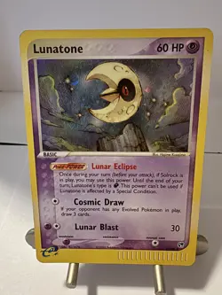 Lunatone 8/100 - Pokemon TCG - Sandstorm - Vintage Holo - Image 4