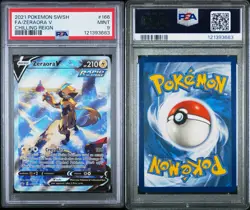 Pokemon TCG 2021 Chilling Reign Zeraora V 166/198 Alt Full Art Holo PSA 9 - Image 3