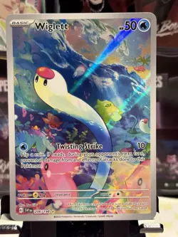 Wiglett 206/198 Pokemon Scarlet Violet Base Illustration Mint Condition - Image 1
