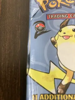 Base Set 2 Empty Booster Pack Wrapper Raichu Rare Vintage Pokemon Wrapper-Only - Image 4