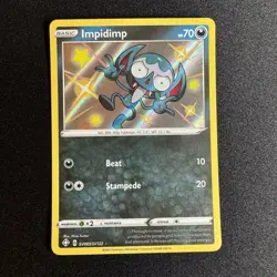 Pokemon TCG Impidimp Shining Fates SV083/SV122 Holo Shiny Holo Rare - Image 1
