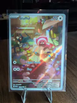 Stufful 154/132 Illustration Rare Pokemon Mega Evolution NM/M Mint Condition - Image 1