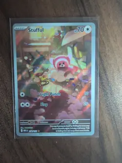 Stufful 154/132 Illustration Rare Pokemon Mega Evolution NM/M Mint Condition - Image 2
