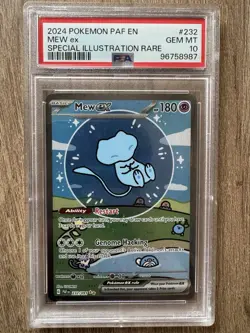 Pokemon TCG PSA 10 Bubble Mew EX Paldean Fates SIR 232/091 Early Cert #96758987 - Image 1