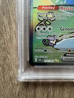 Pokemon TCG PSA 10 Bubble Mew EX Paldean Fates SIR 232/091 Early Cert #96758987 - Image 5