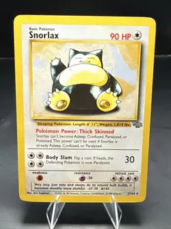 Pokemon Snorlax Jungle Non Holo Rare Regular 27/64 - Image 1