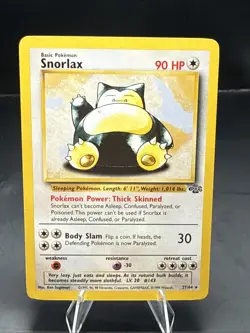 Pokemon Snorlax Jungle Non Holo Rare Regular 27/64 - Image 2