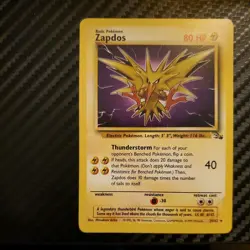 Pokemon TCG - Zapdos 30/62 - Fossil Set Non-holo - Near Mint NM - Image 1