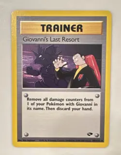 Wizards of the Coast Pokemon TCG Giovanni's Last Resort 105/132 Gym Challenge - Image 1