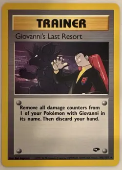 Wizards of the Coast Pokemon TCG Giovanni's Last Resort 105/132 Gym Challenge - Image 2