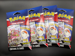 Lot of 4 Sealed Pokemon Trading Card Game Blister Packs - 100 Cards Total - Image 1