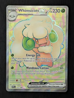 Whimsicott EX 157/086 Illustration Rare White Flare Pokemon TCG NM - Image 1