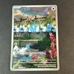 2023 Pokemon Paradox Rift Swablu 213/182 Illustration Rare NM - Image 1