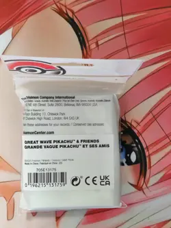 New - Sleeves - PokemonCenter - Great Wave Pikachu & Friends Lugia White - Image 2