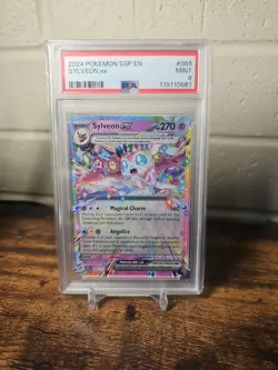 Pokemon TCG Sylveon EX 086/191 Prismatic Evolutions Double Rare PSA 9 - Image 1