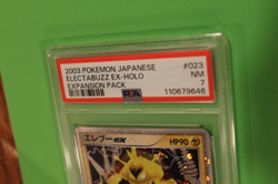 2003 POKEMON JAPANESE EXPANSION PACK ELECTABUZZ EX HOLO #23 PSA 7 - Image 2