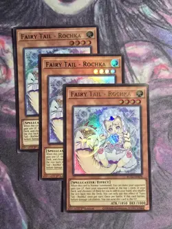 YUGIOH x3 BLGG-EN078 FAIRY TAIL - ROCHKA - ULTRA RARE 1st EDITION - Image 1