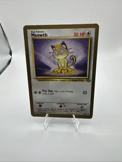 Pokemon TCG Jungle Meowth Gold Border Promo Fruit Roll Up 56/64 NM - Image 1