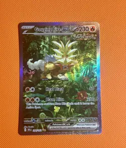 Gouging Fire EX 204/162 Sv05: Temporal Special Illustration Rare Pokemon NM - Image 1