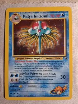 Misty's Tentacruel 010/132 Gym Heroes Holo 2000 WOTC Vintage Pokemon TCG - Image 1