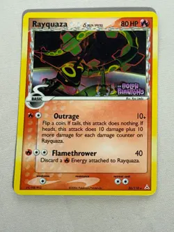 Pokemon Reverse Holo Rayquaza Delta Species Holon Phantoms 26/110 - Image 1